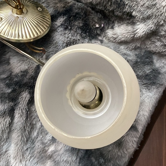 Vintage Chandelier Mid
Century Modern Wood Glass - Picture 12 of 16